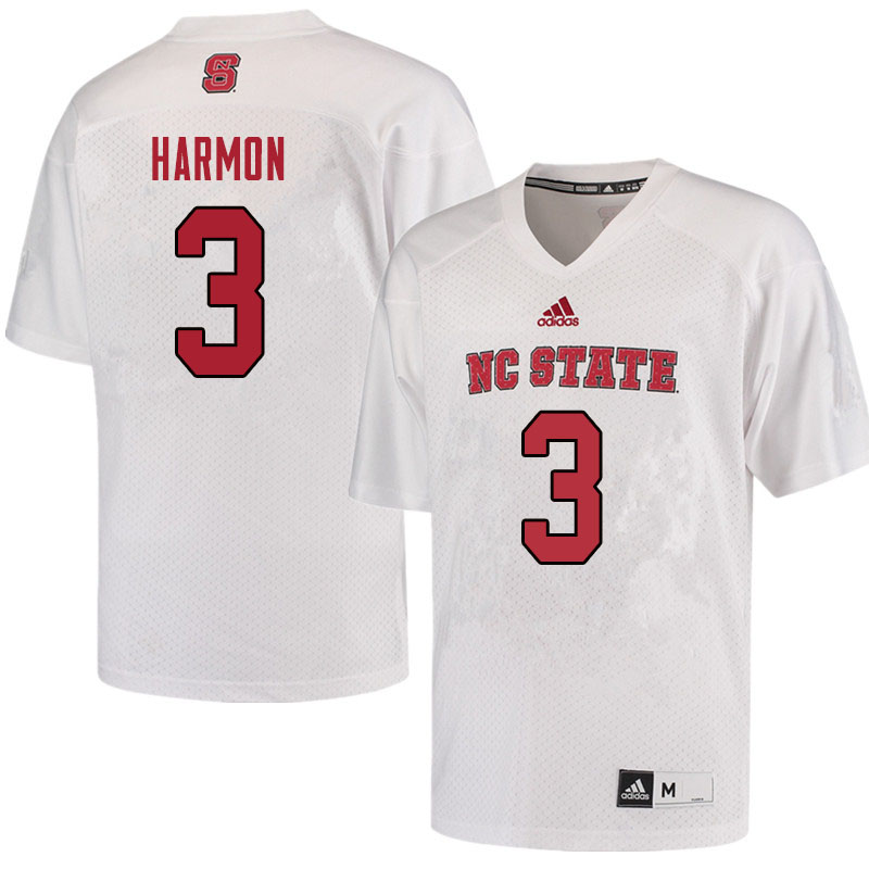 Men #3 Kelvin Harmon NC State Wolfpack College Football Jerseys Sale-Red